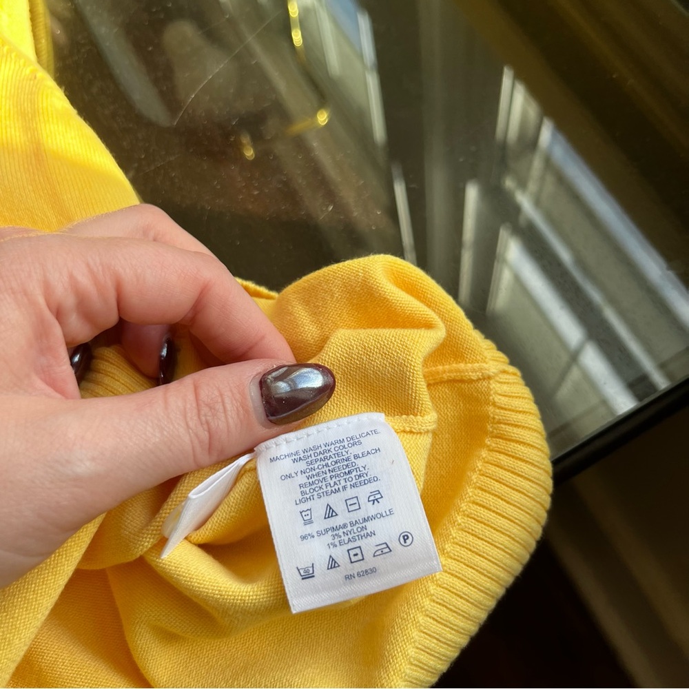 Lands' End Cardigan Set in Coral, Aqua & Yellow - Picture 3 of 3